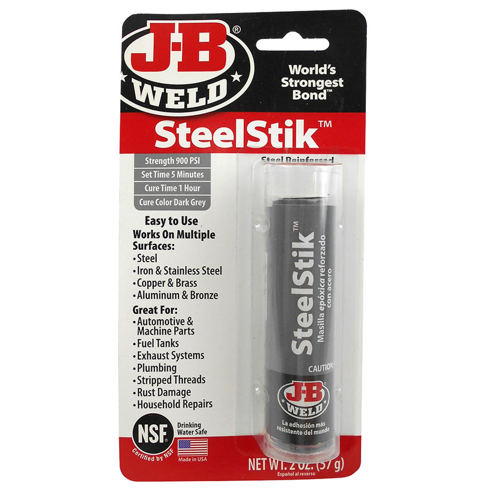 JB Weld Automotive SteelStik Steel Reinforced Epoxy Putty Stick 8267 J ...