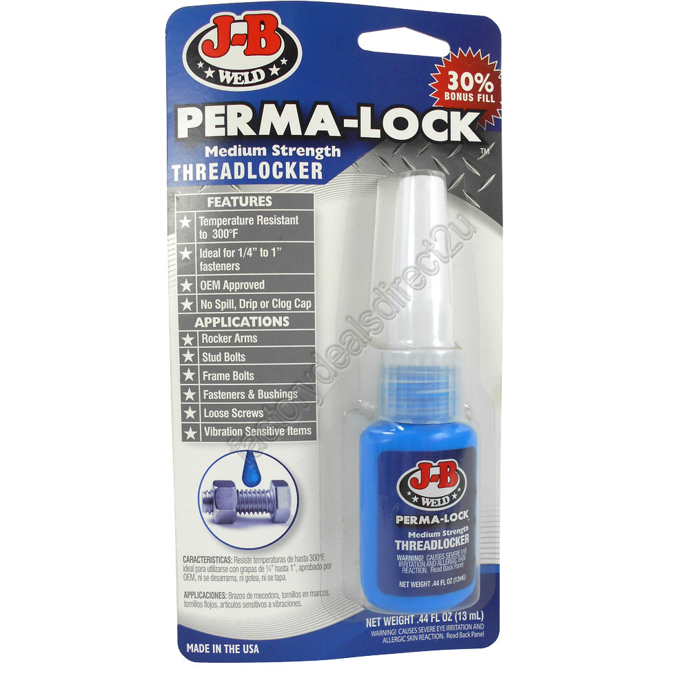 JB Weld Perma-Lock Medium Strength Threadlocker 24213 J-B Weld ...