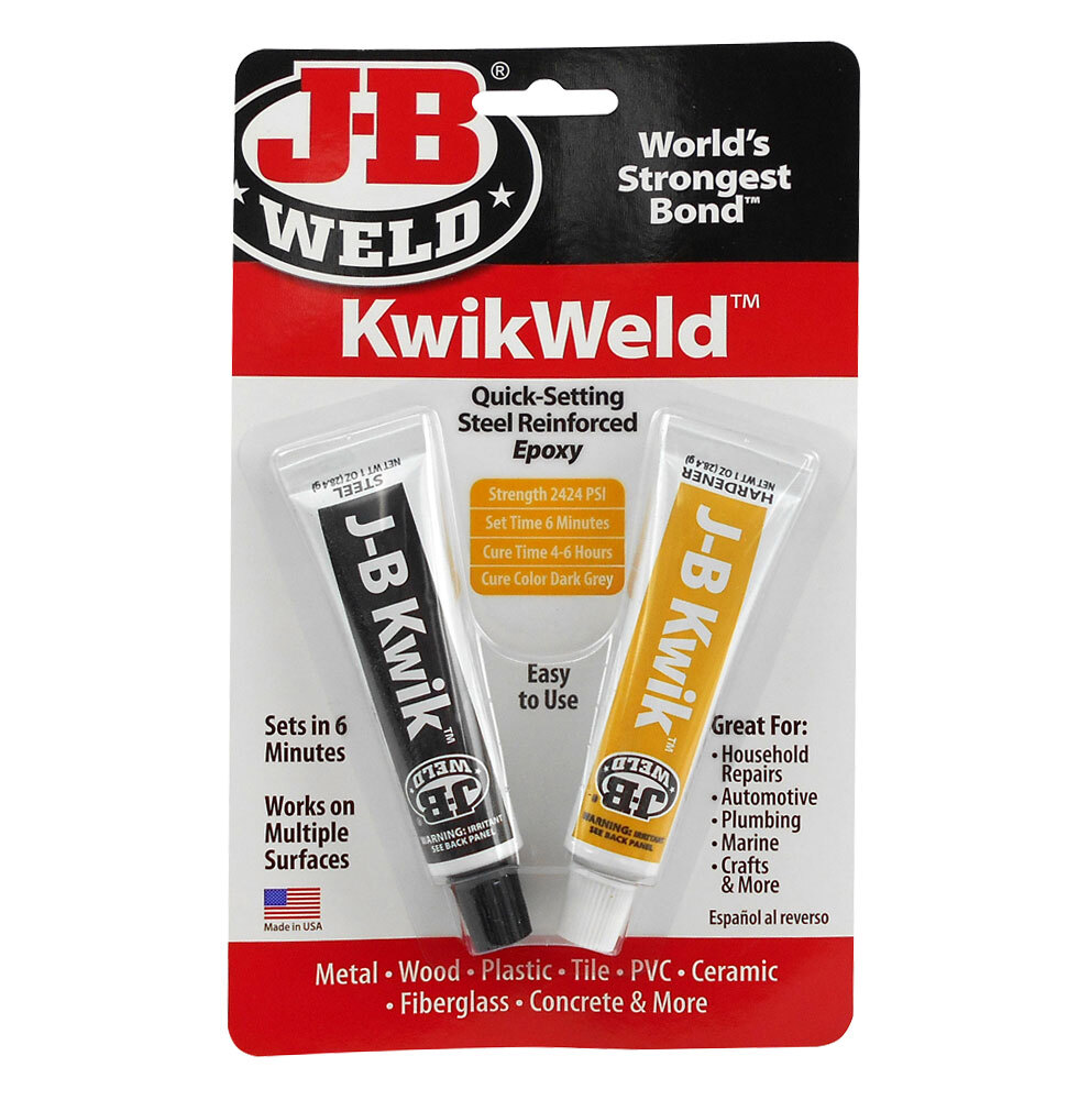 JB WELD Kwik Weld Kit JB8276 Cold Weld Bonds in 4 Minutes 43425082763 ...