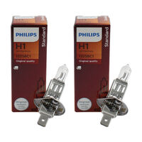 PHILIPS Standard Truck Headlight Fog Light Globe H1 24V 70W - Pair Of Bulbs 13258C1x2