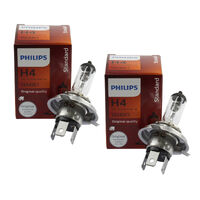 PHILIPS Standard Truck Headlight Globe H4 24V 75/70W - Pair Of Bulbs #13342C1x2