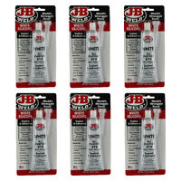 Pack Of 6 JB Weld White Silicone Sealant Adhesive RTV No Shrink Mold Resistant 85g #31312x6