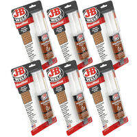 6 Pack Of JB Weld WoodWeld Epoxy Glue Adhesive Syringe J-B Weld #50151 x6