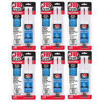 6 Pack Of JB Weld Marine Weld Epoxy Glue Adhesive Syringe J-B Weld Boat Hull Repair #50172x6