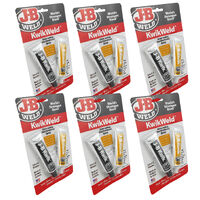 6 Pack Of JB Weld Automotive Kwik Weld Steel Reinforced Epoxy Glue J-B Weld #8276x6