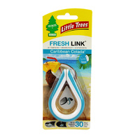 Little Trees Air Freshener Fresh Link - Caribbean Colada - Single #CTK-52925