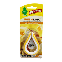 Little Trees Air Freshener Fresh Link - Golden Vanilla - Single #CTK-52932