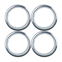 Premium Chrome Wheel Band Trim Ring 13" - SET OF 4 Factory Seconds #GXCT13-1-X4