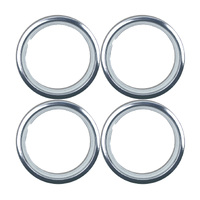 Premium Chrome Wheel Band Trim Ring 15" - SET OF 4 #GXCT15-1-X4