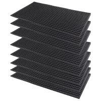 Pack Of 8 Gear X Universal Rubber Floor Mats Small 55 x 29cm Car 4x4 Truck Marine #GXURMS X8