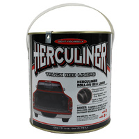 Herculiner Black Bed Tray Liner Spray Or Roll On Tub Liner Protective 3.78L#HCL1B3
