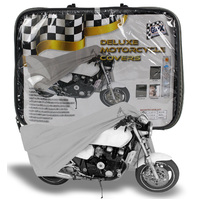 LARGE 2.28M Gear X Deluxe Soft Non Scratch Motorcycle Cover Water UV Resistant