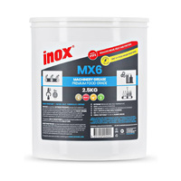 INOX MX6-2.5 Food Grade Machinery High Temperature Grease With PTFE 2.5kg #MX6-2.5
